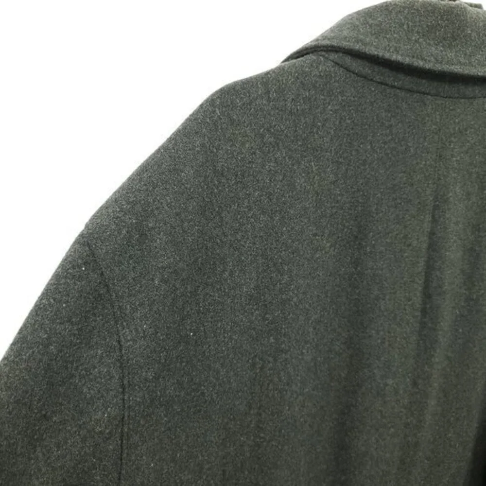 TUMI Tech Grey Wool Insulated Quilt Lined Zip-Up Jacket/Pea Coat XXL